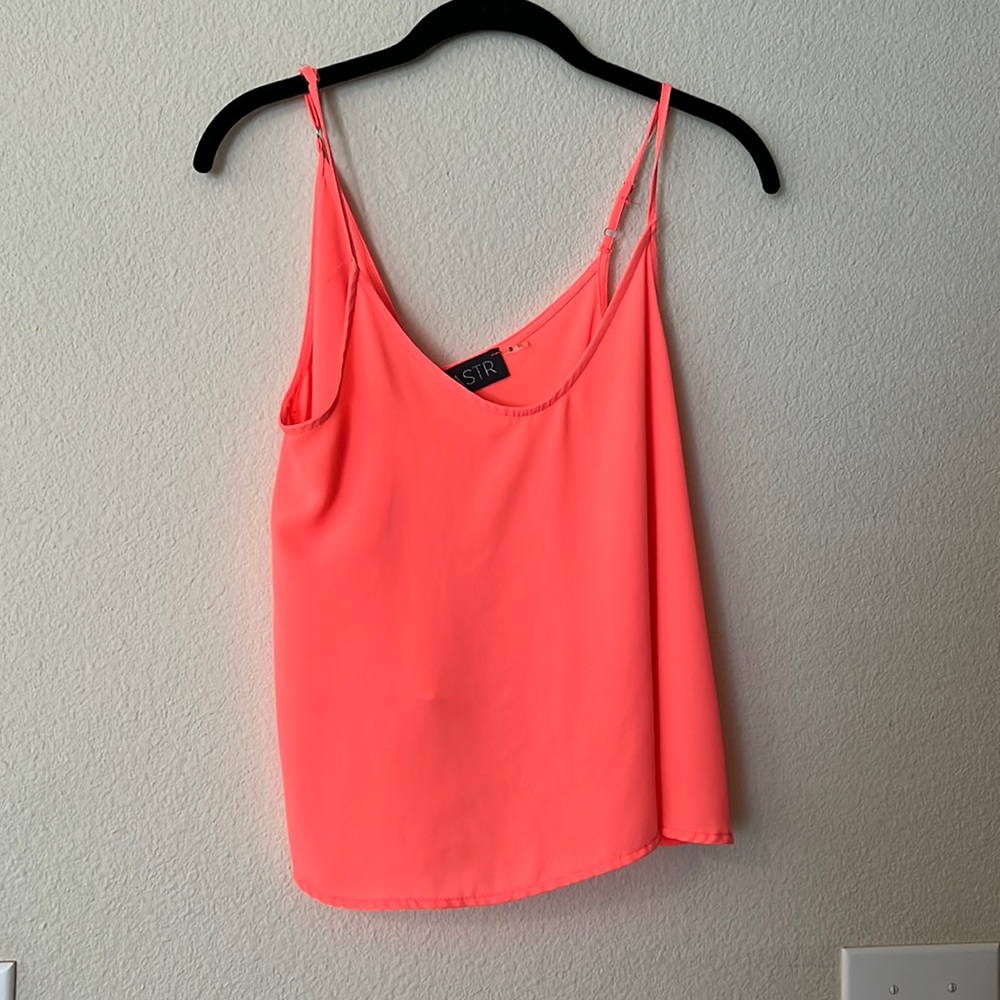 Neon pink tank top